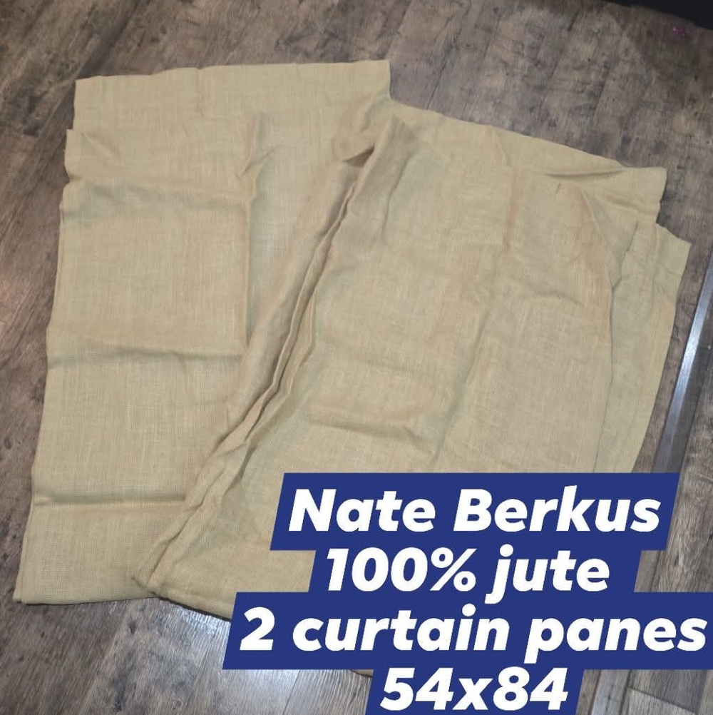 Nate Berkus Jute curtains